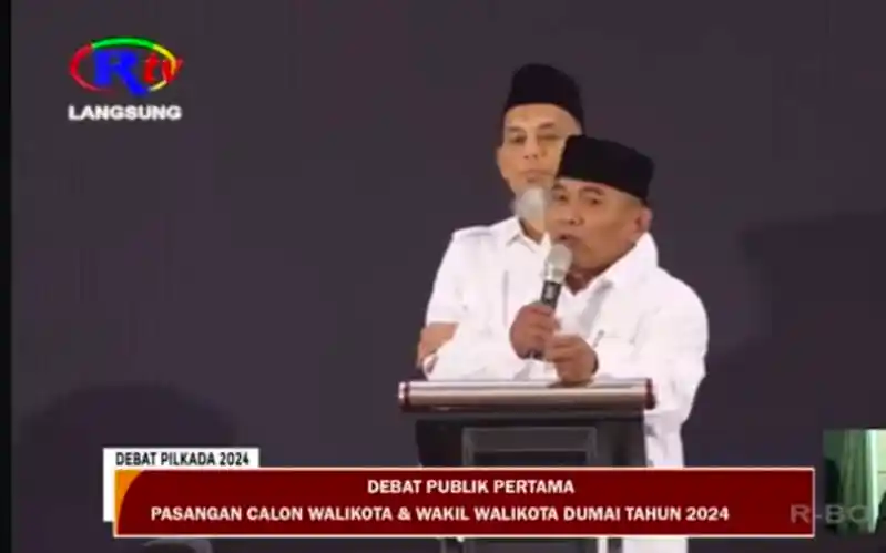 Paisal dan Sugiyarto Tampak Kompak di Debat Pertama Pilkada Dumai